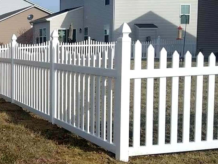 Decorative Fence Example in Whitestown Indiana