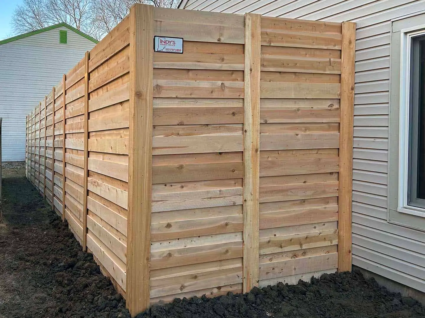 Indianapolis Indiana Horizontal Wood Fence Installation Company